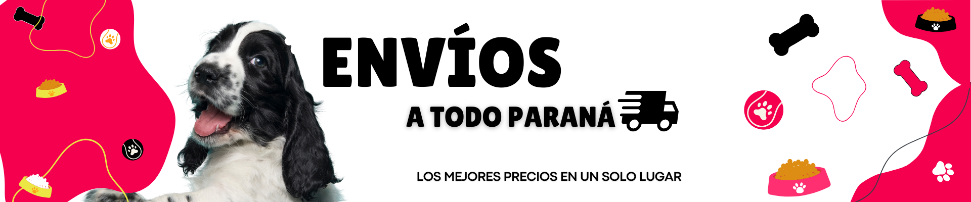 Orange and White Modern Pet Shop Promotion Special Summer Sale Banner